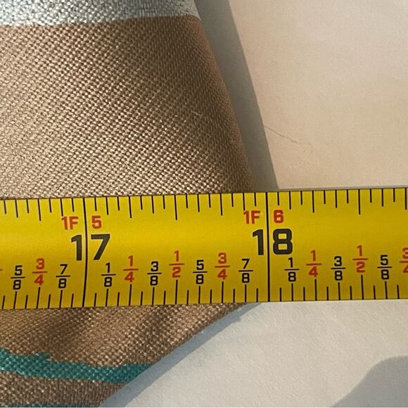 Sara Campbell Pink Red Teal Satin Striped Party Event Dress NWOT Size 6 - Picture 11 of 14